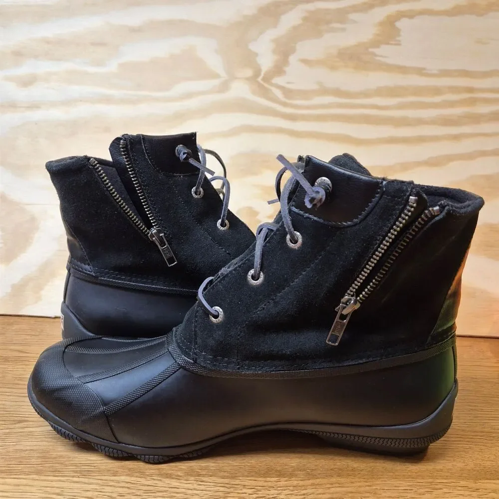 Sperry Syren Gulf Waterproof Duck Boots Black Men's US 10.5 / EU 43 Rain Snow